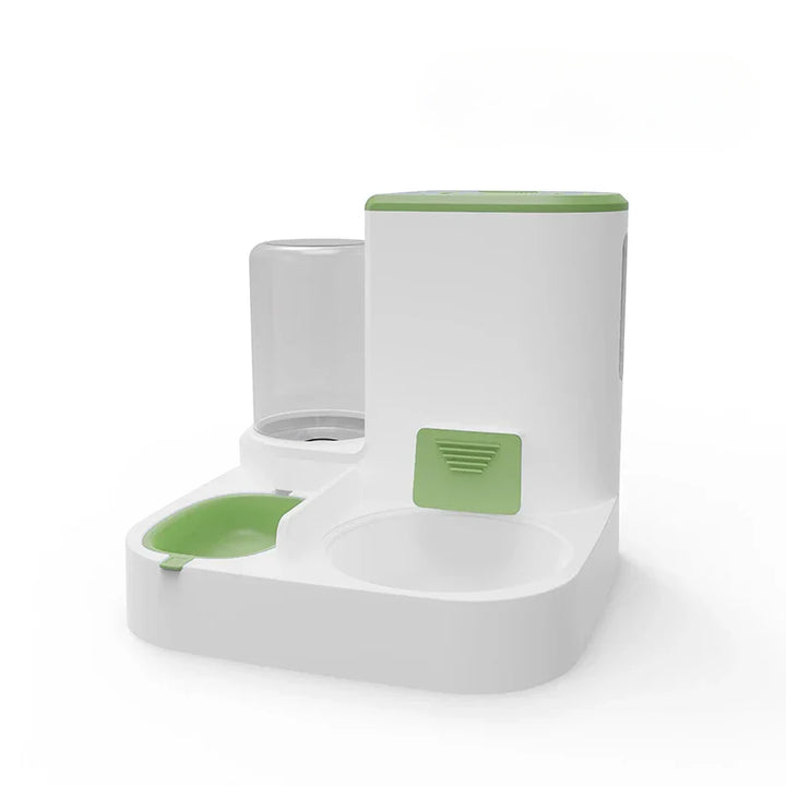 Luvikno | Feedipet Mat & Vann Dispenser for Katter & Hunder | Automatisk Fylling | 2-i-1 Skålsett