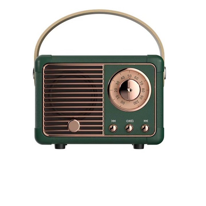 Vintage-style trådløs Bluetooth-høyttaler med subwoofer Luvikno