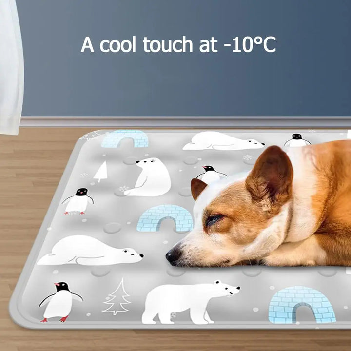 Luvikno | FrostPaws Kjølematte for Hund og Katt | Gjenbrukbar & Fyllt med Gel | For Sommer & Reise | PVC