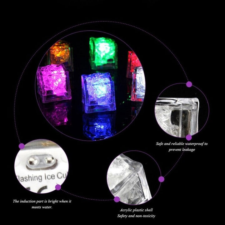 Fargerike vannaktiverte LED-isbiter | Luvikno