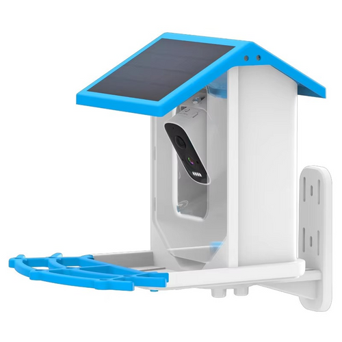 Solcelledrevet smart fuglemater med HD AI-kamera Luvikno