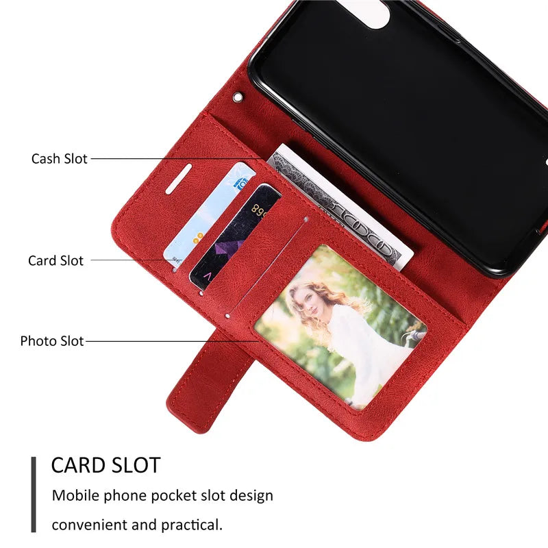 Luvikno | Flip Magnetisk Læderetui for Samsung Galaxy A Serie