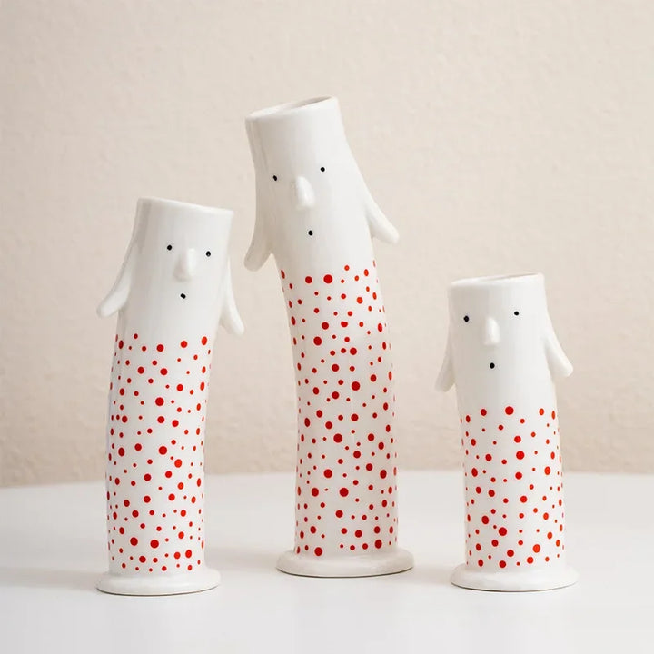 Lovely Cartoon Figures Keramikk vase | Luvikno