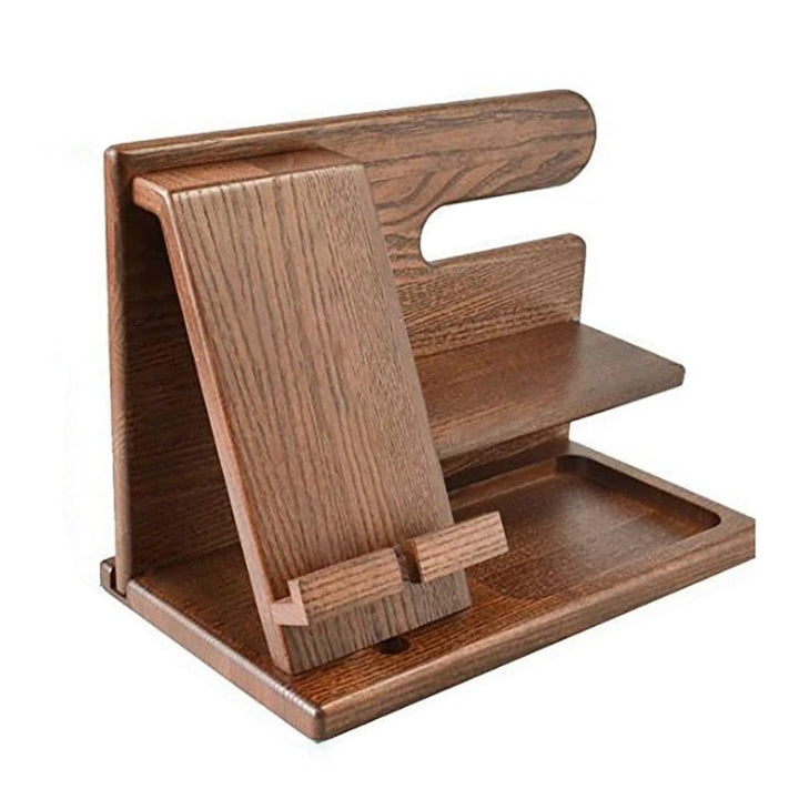 WoodDock – Stilig Tre Organizer for Enheter Luvikno