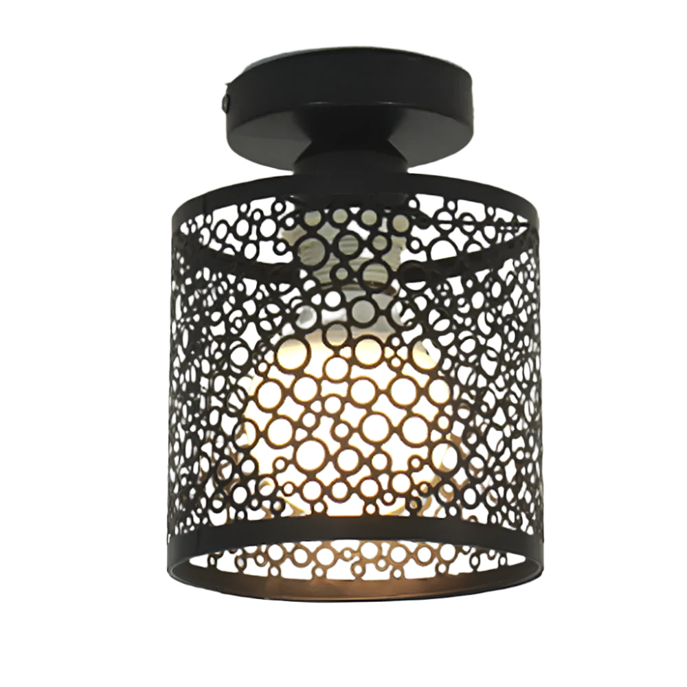 Industriell Loftlampe med Åpen Ramme i Vintage Stil Luvikno