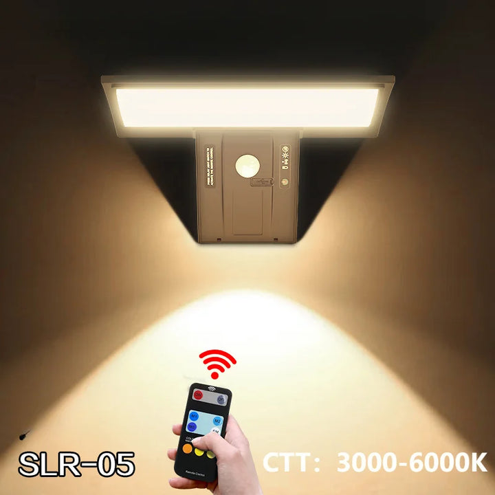 Luvikno | Solargo Lightpro Solarbevegelseslys Utendørs | Bevegelsessensor & 4 Moduser | 90 LEDs | Vanntett & Ekstremt Lys