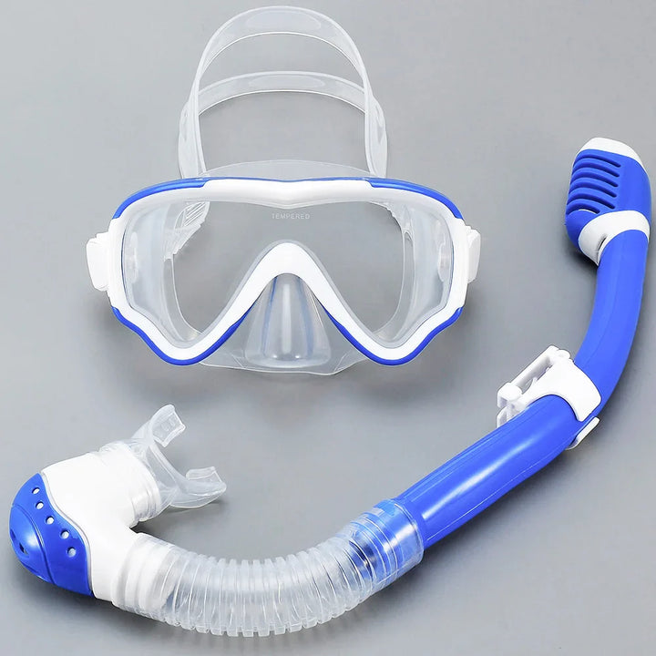 Luvikno | AquaJuni Barn Dykkermaske med Snorkel | Anti-Dug & Lekkasjesikker | Herdet Glass & Silikon | For Gutter & Jenter 7–15 År