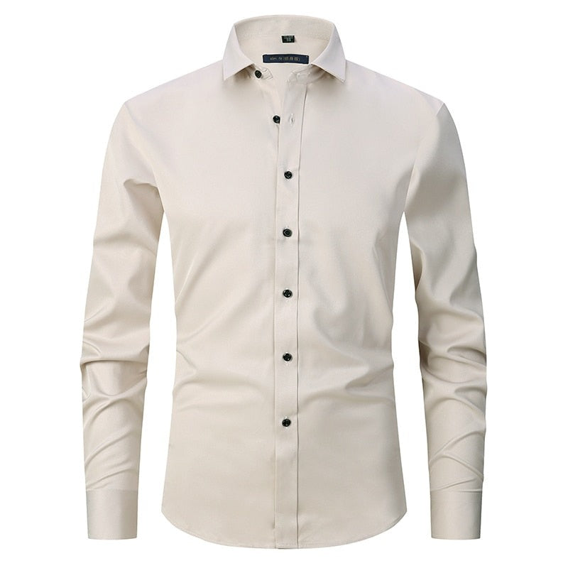 Luvik | Miehet Anti-Wrinkle Slim Fit pukeutua paita