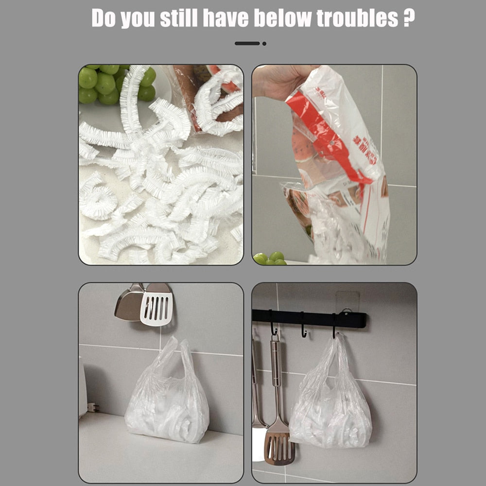 Selvheftende plastpose oppbevaringsdispenser | Luvikno