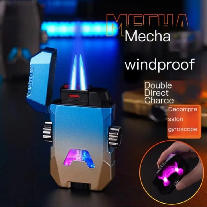 Vindfri Dobbel Jet Flamme Luminous lighter | Luvikno