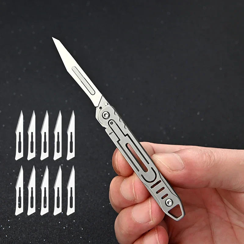 Utbyttbare kniver Faltbar EDC-kniv | Luvikno