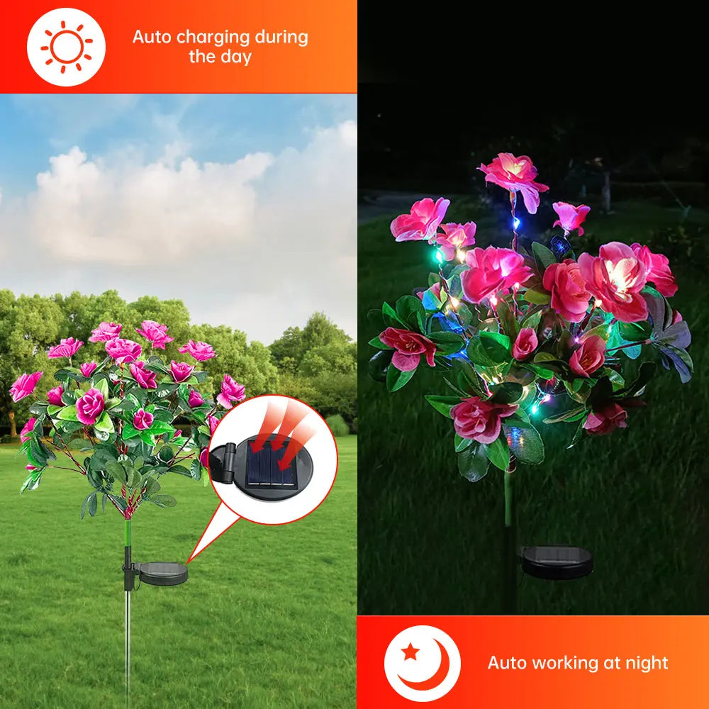 Luvikno | Sol Hagelampe Lumosia | LED Azalea | Værbestandig & Trådløs | 8t Lystid