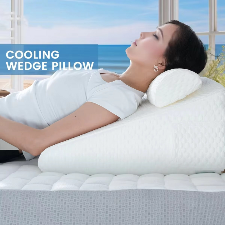 Dual Comfort Memory Foam Ortopediske Vinkelfiller med Pustende Trekk Luvikno