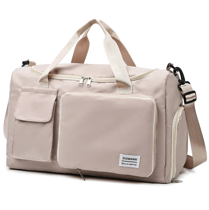 Luvikno | Viontera Reisekoffert Damer | 35L Helgveske med Skorom | Vanntett & Flygodbefalt | Sport & Trening Bag