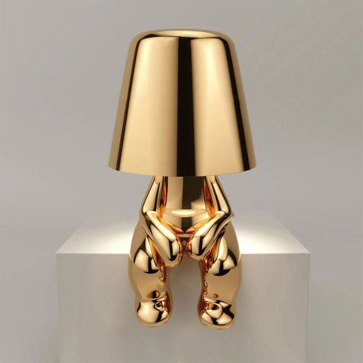 Moderne Bordlampe GloedHeld – Varm LED Lys for Stue & Soverom | Stilig & Funksjonell | Luvikno