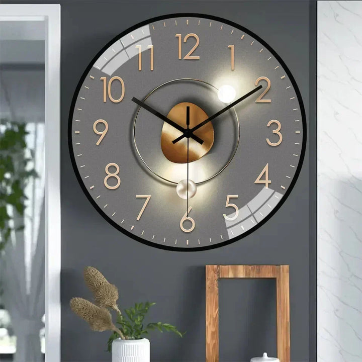 SilentTime - Digital veggklokke i klassisk stil - 8 tommers Luvikno