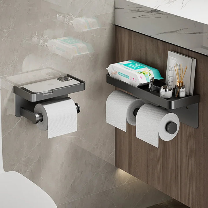 LuxeHold – Stilfull Multifunksjonell Toalettpapirholder Luvikno