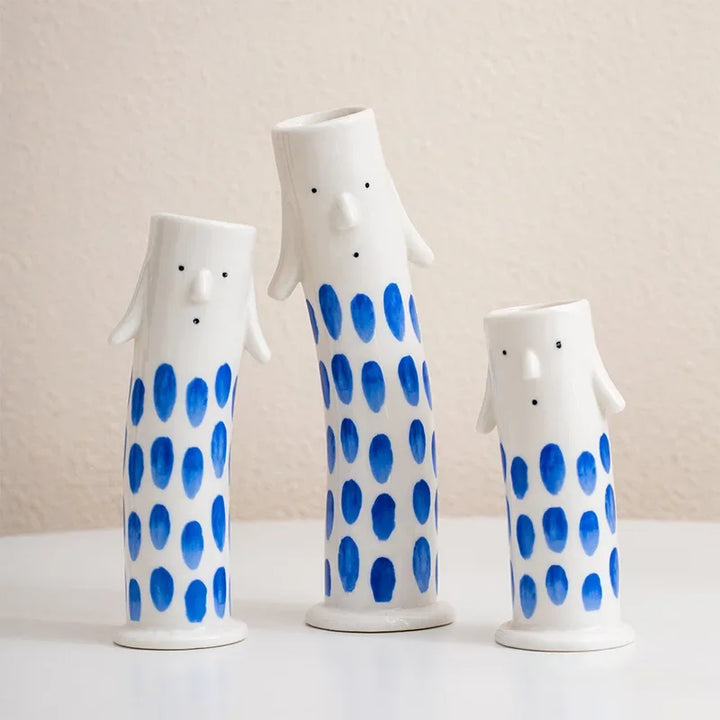 Lovely Cartoon Figures Keramikk vase | Luvikno