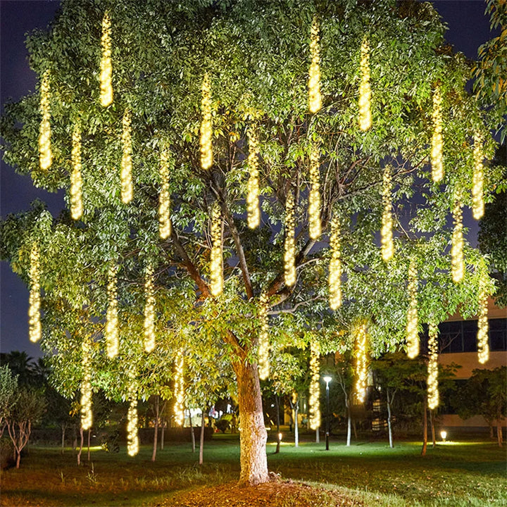 Luvikno | GlowCascade – Hengende LED Lys Tråder for Hage & Fest