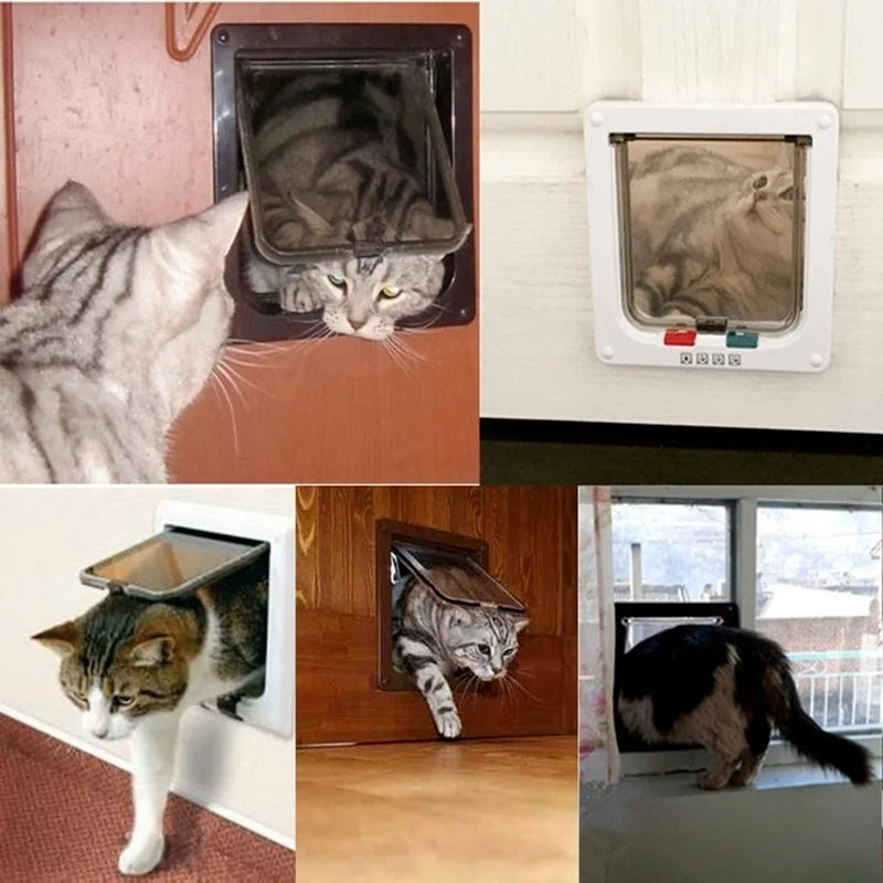 4 Way Pet Door for Cats and Dogs Luvikno