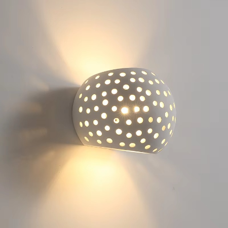 Slank Gips LED Vegglampe for Moderne Hjembelysning Luvikno