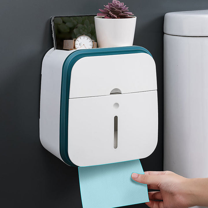 Vegghengt baderomsorganisator Tissue Box Holder | Luvikno