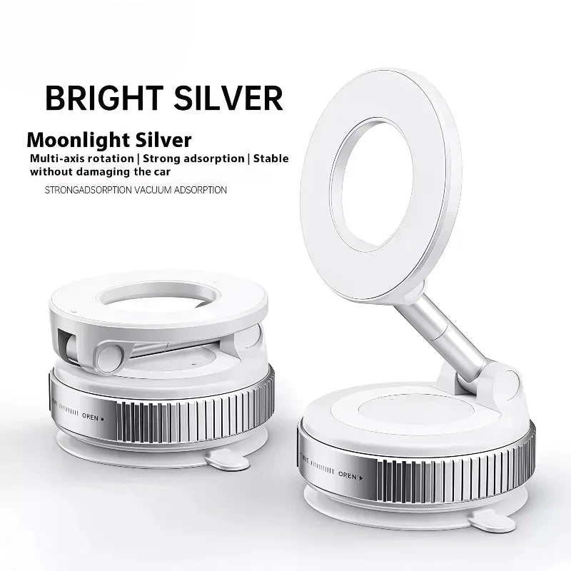 Magnetisk Telefonholder | Med Vakuum Sugekop | 360° Justerbar | Luvikno