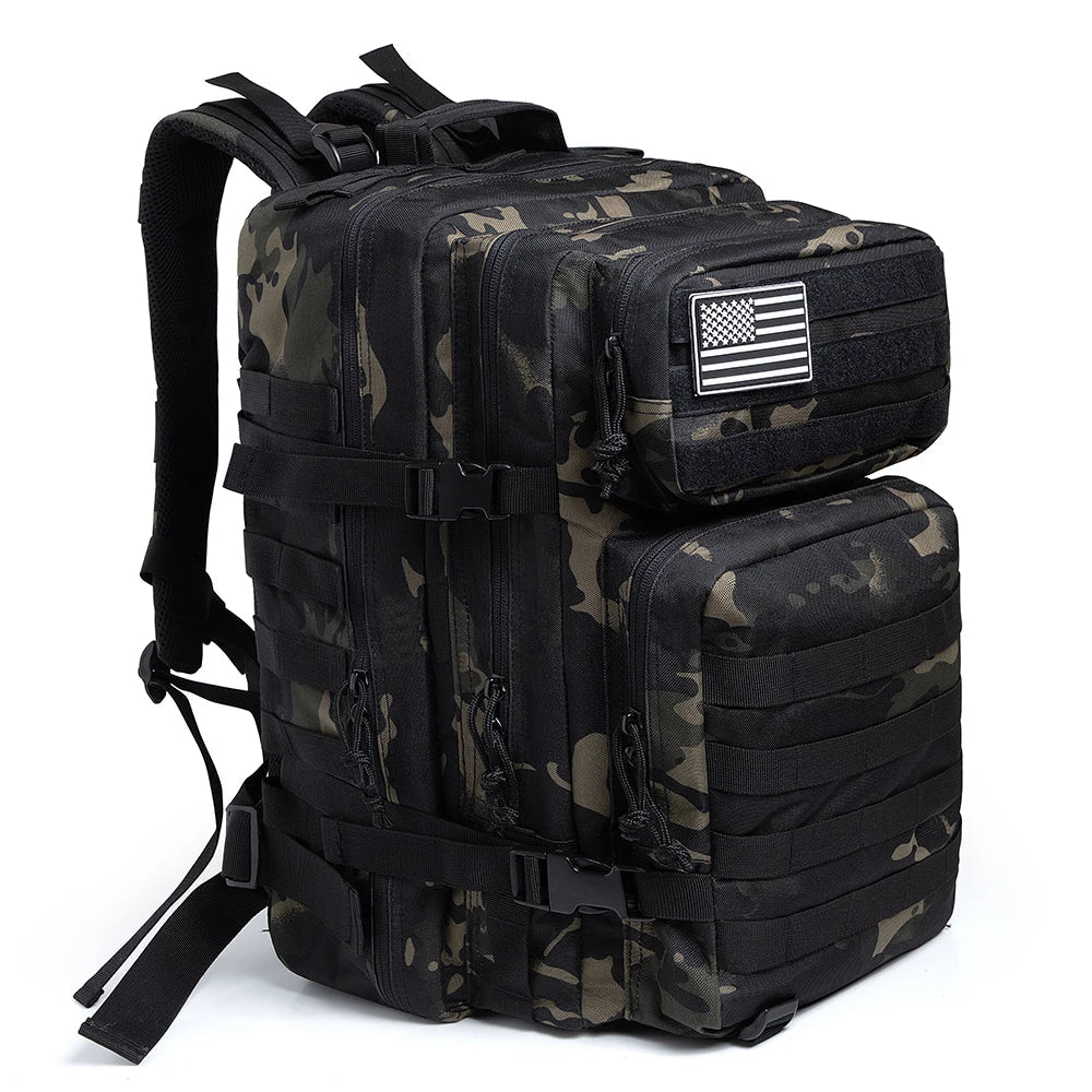 Ryggsekk Camo Taktisk 45L Militær Ryggsekk Luvikno