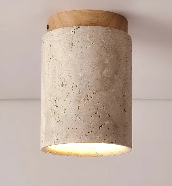 Luvikno | ZenElegance Wabi Sabi Luksus Takbelysning - Naturlig Travertin LED