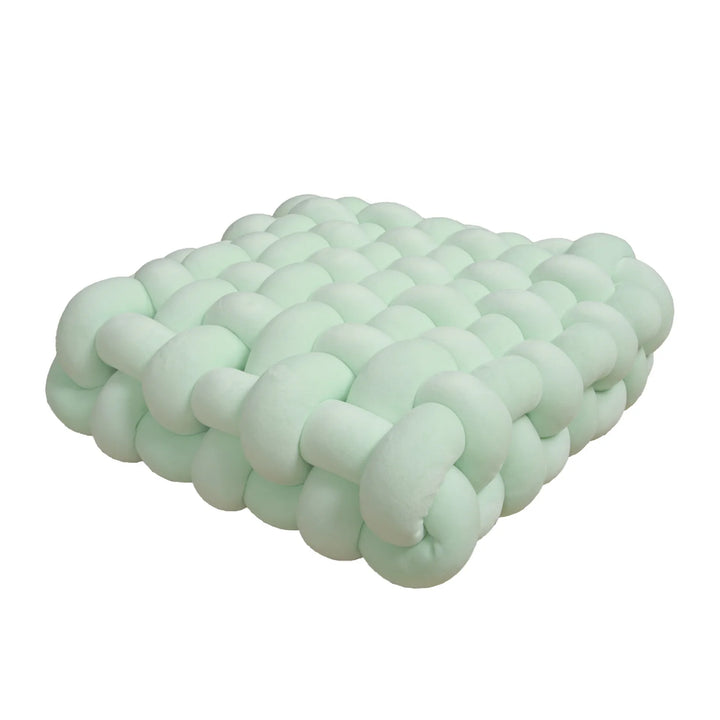 Chunky Woven Knot Cushion | Luvikno