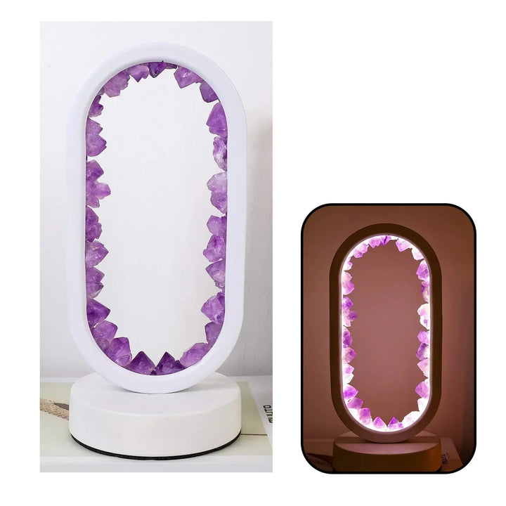 Améthystique – Elegant Naturlig Krystallbelysning Luvikno