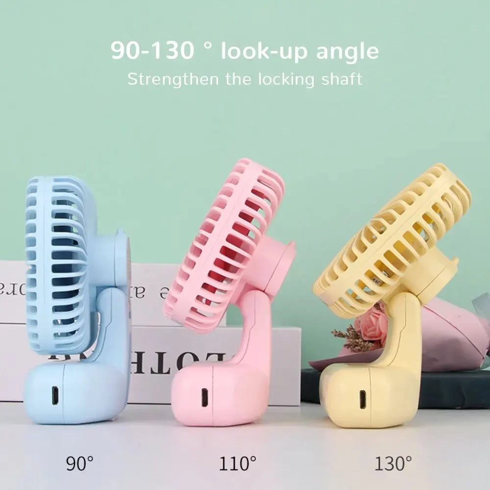 Mini Bærbar USB Vifte: Portable Tre-hastighets Kjøling for Bil, Hjem, Kontor og Utendørsbruk - Still og Enkel Design | Luvikno