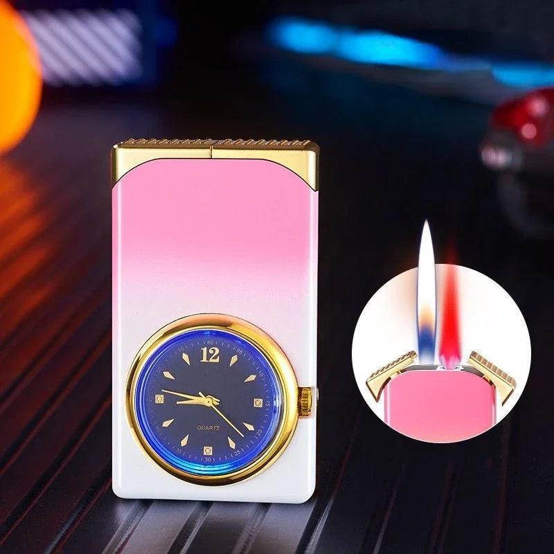 Kreativ Dual Fire Gradient Color Lighter Watch | Luvikno