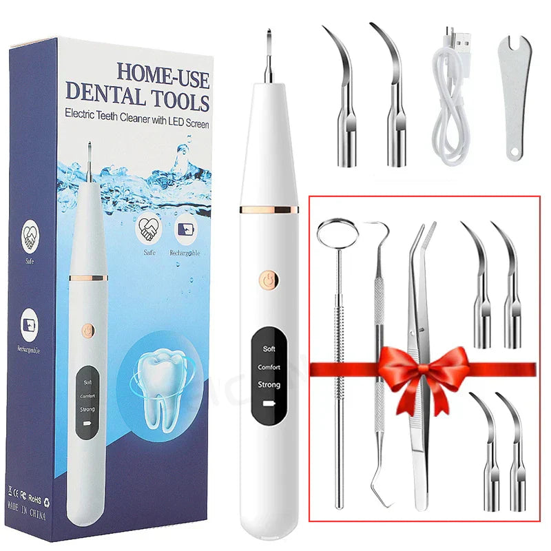 Luvikno | SmilePro Ultrasonic Tannstein Rensesystem – Effektiv Plakkfjerner for Hjemmet