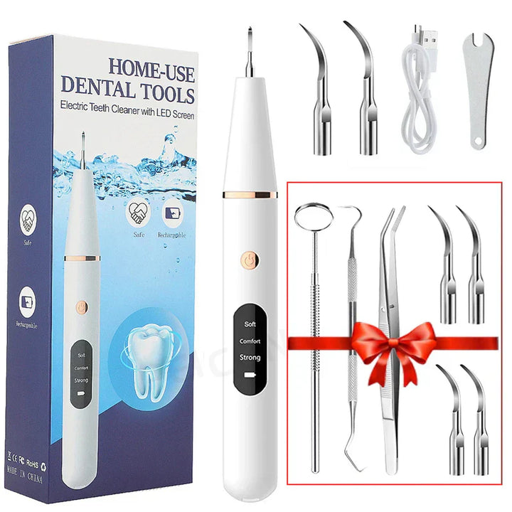 Luvikno | SmilePro Ultrasonic Tannstein Rensesystem – Effektiv Plakkfjerner for Hjemmet