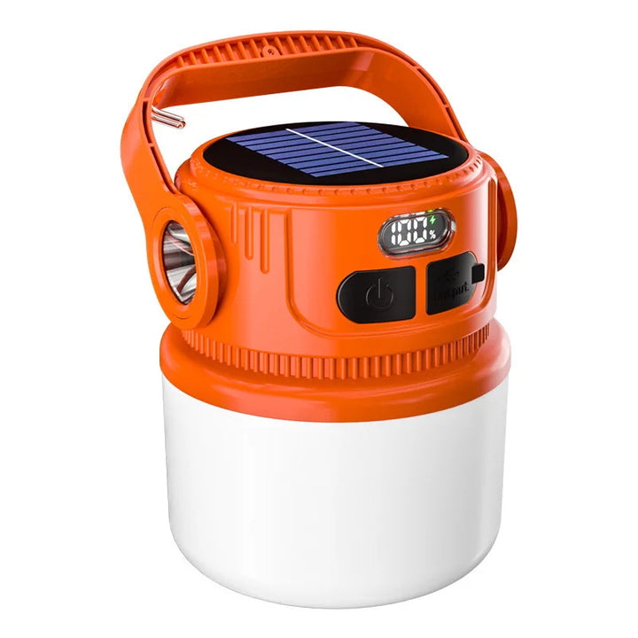 Luvikno | Luminatra Solar LED Campinglampe | Oppladbar & Vanntett | 6 Lysmoduser | For Utendørs, Nødsituasjoner & Reise