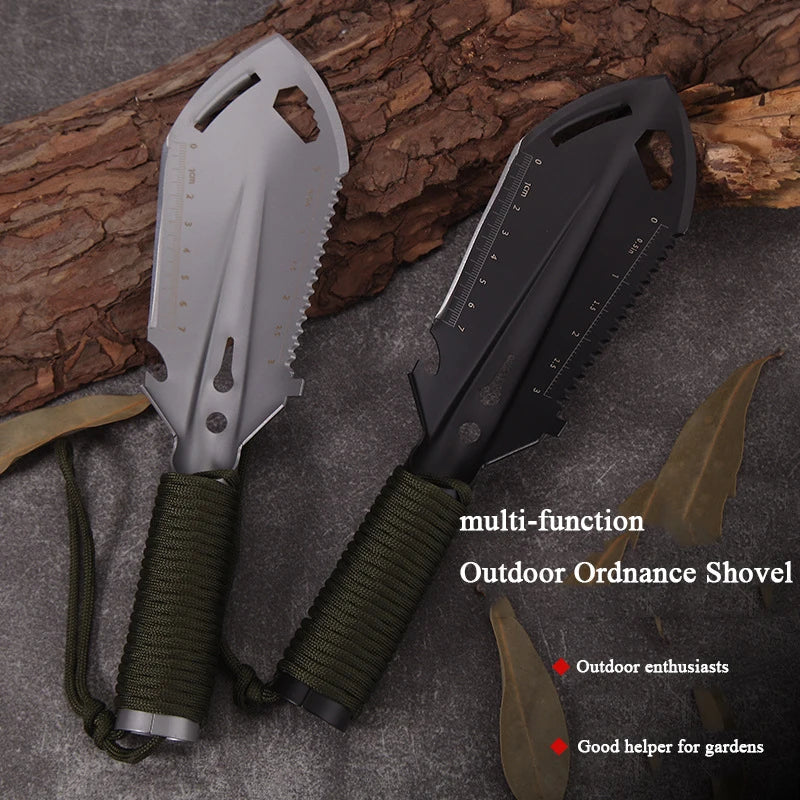 Luvikno | Nordrek Multifunksjons Camping spade | Ultralett & Kompakt | For Fotturer, Overlevelse & Utendørs