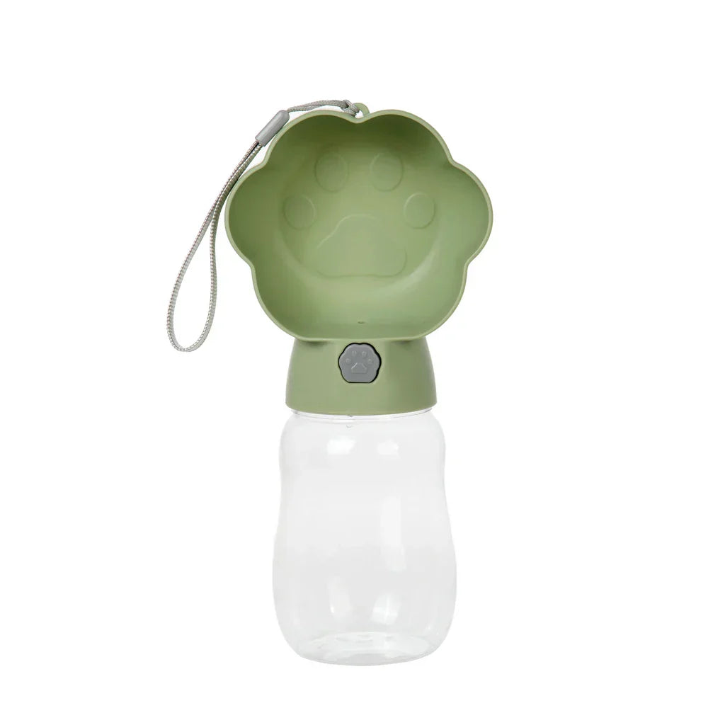 Luvikno | Droppa DuoBottle Drikkeflaske | 2-i-1 Vann- & Matdispenser for Hunder & Katter | Lekkesikker & Bærbar | 380 ml / 530 ml