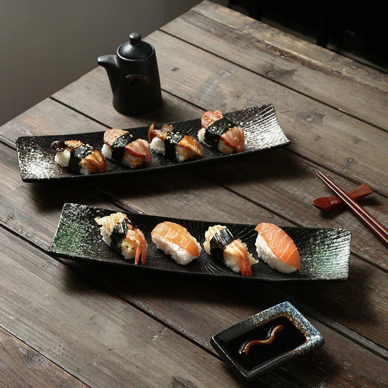 Minimalistiske sushi-tallerkener Luvikno