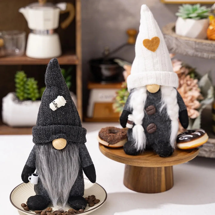 Luvikno | Skandinaviske Kaffe Gnome Dukker – Atmosfærisk Dekorasjon