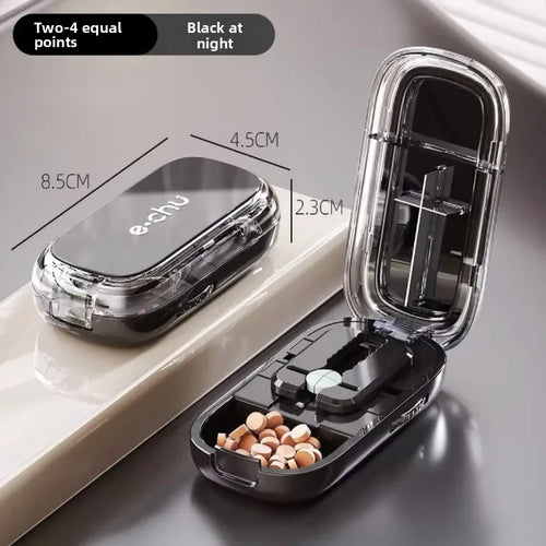 Pocket Size Dustproof Pill Cutter Organizer | Luvikno