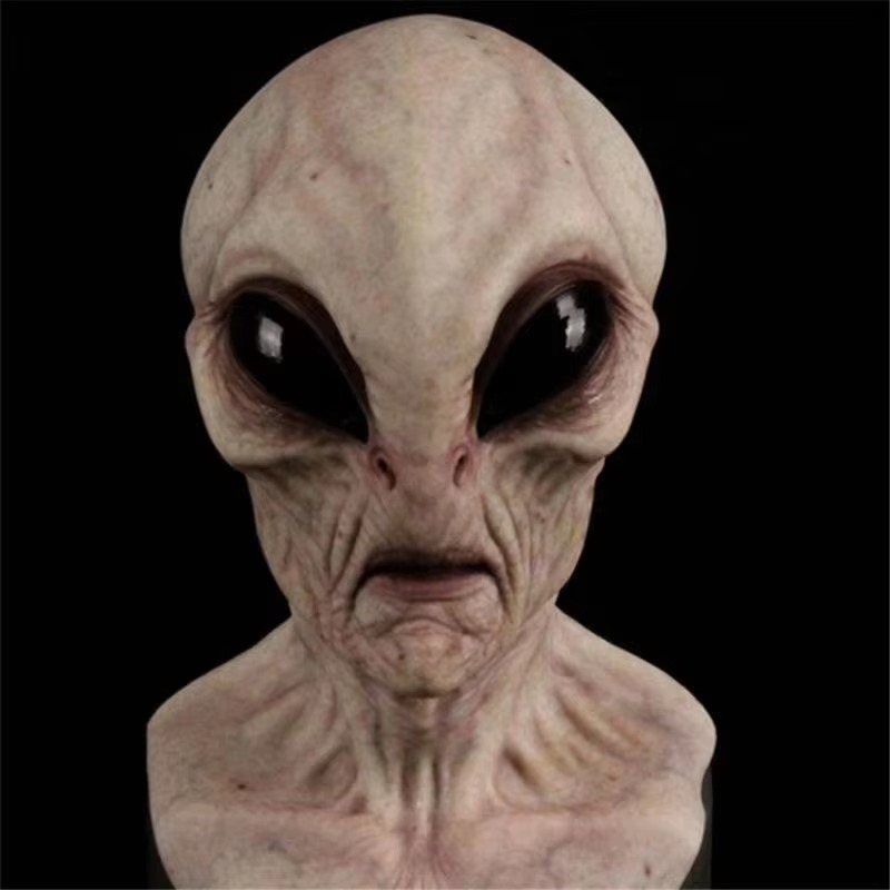 Ultimate Alien Encounter Lateks Cosplay Maske Luvikno