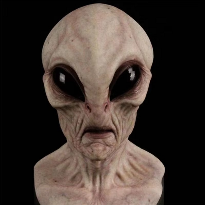 Ultimate Alien Encounter Lateks Cosplay Maske Luvikno