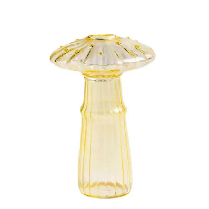 Luvikno | Glass Flora Soppvase laget av Farget Glass | Kreativ Design for Hydroponikk & Dekor | Håndpolert & Transparent | 12×10 cm