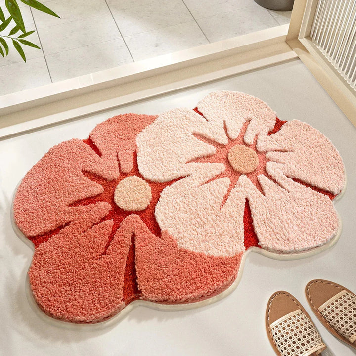 Flower Tuftet Badmatte | Luvikno