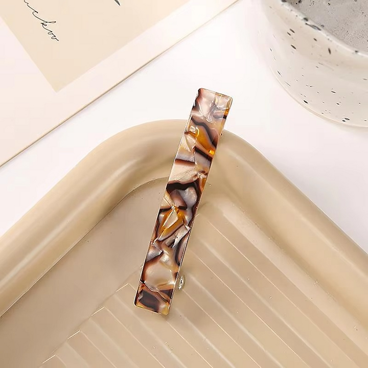 Vintage-Inspirert Leopardmønster Acetat Hårklemmer Luvikno