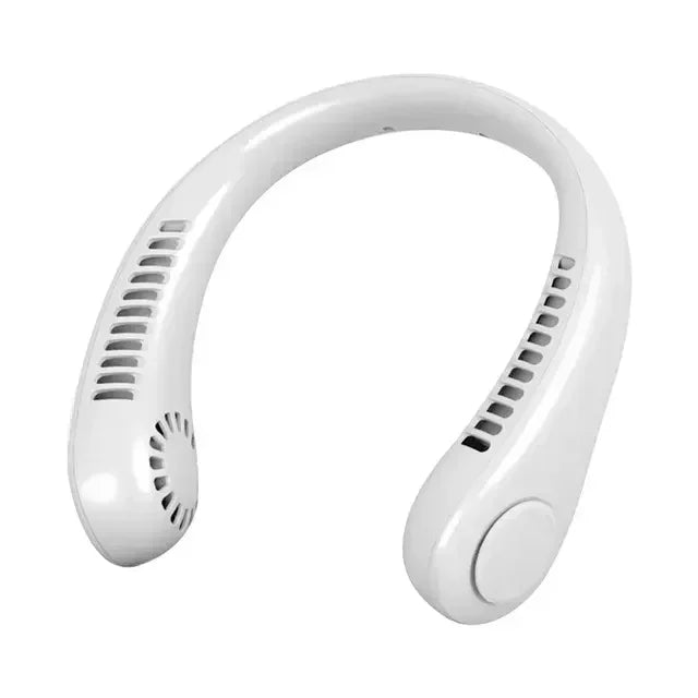 Bærbar mini nakkefan – Bærbar USB luftkjølt fan for sommer, utendørs sport, løping, reise, uten blader design | Luvikno