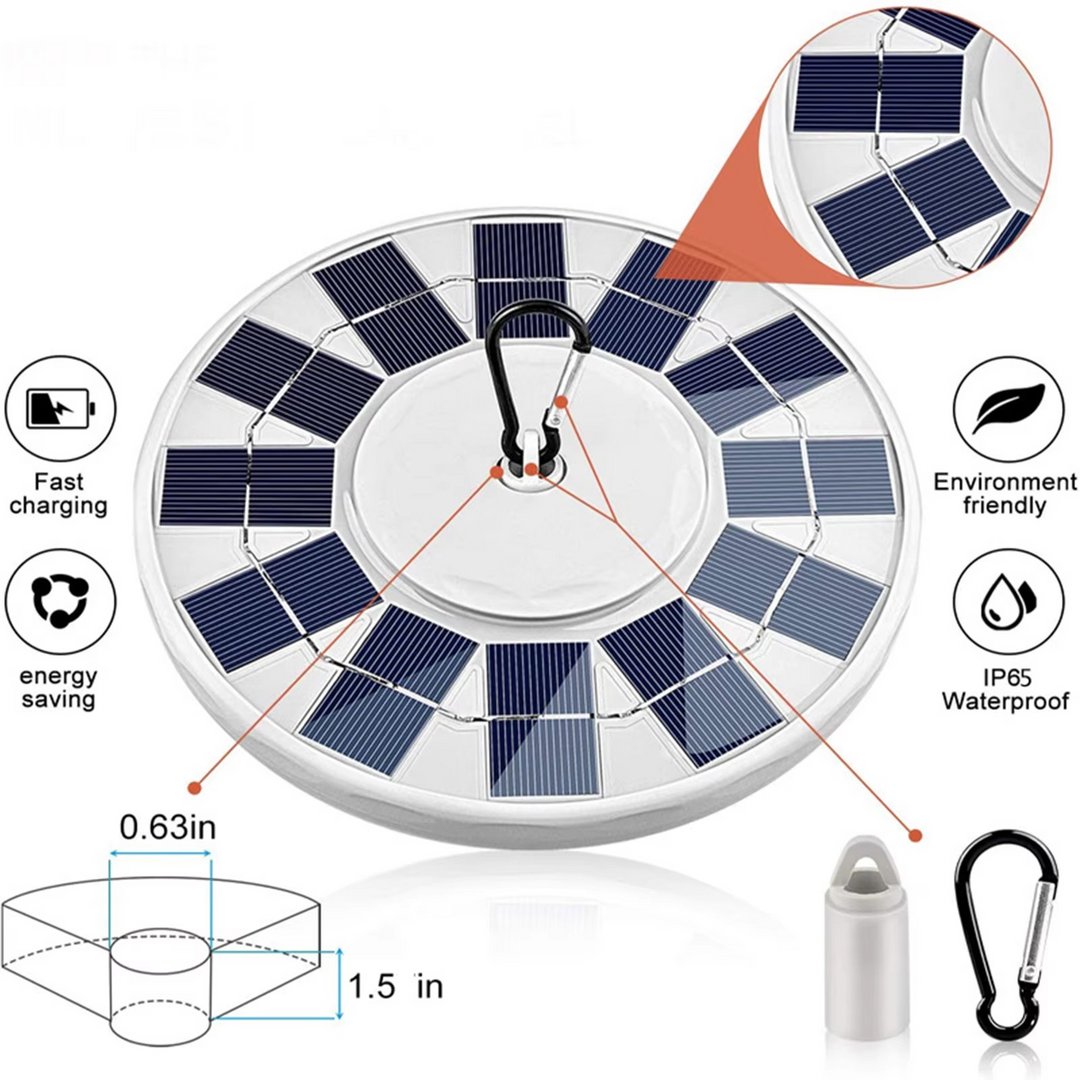 Elite Solcelledrevet LED-Flaggstang & Utendørslys Luvikno