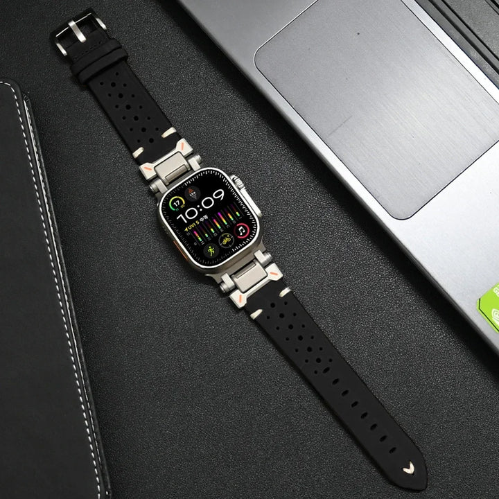 Luvikno | Ekte lær Apple Watch-bånd – Stilig og slitesterk klokkerem for din Apple Watch