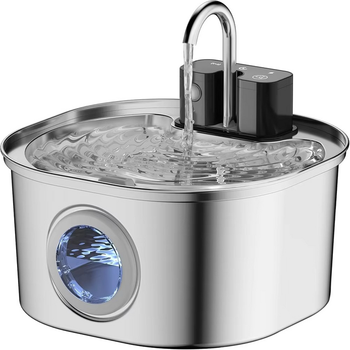 Store kapasitets automatisk pet hydrasjonsstasjon med USB-lading og smart sensor Luvikno